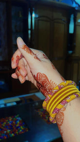 Mustard bloom bangles