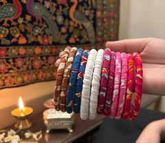 Satrangi bloom bangles ( set of 6 )