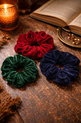 Large Velvet Scrunchies (Set of 3)
