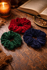 Large Velvet Scrunchies (Set of 3)