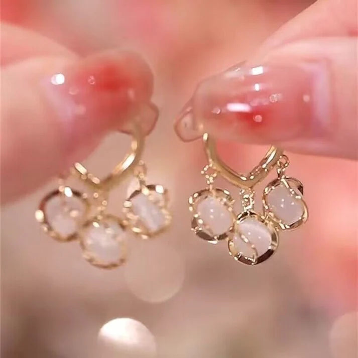 The Pearly Romance Hoop style Earrings