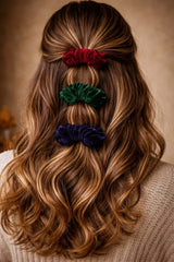 Large Velvet Scrunchies (Set of 3)