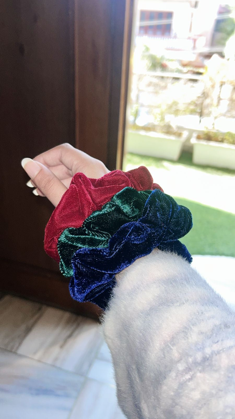 Large Velvet Scrunchies (Set of 3)
