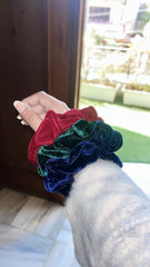Large Velvet Scrunchies (Set of 3)